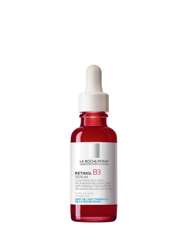 Retinol B3 Serum de La Roche Posay tiene la mejor mezcla de ingredientes contra el envejecimiento. Por una parte, el retinol reduce las arrugas, manchas, flacidez y textura, dejando la piel completamente perfecta y rejuvenecida gracias también a la ayuda de la adenosina. Y, la niacinamida incrementa la eficacia del anterior, despigmenta, ilumina y protege. Cómpralo aquí