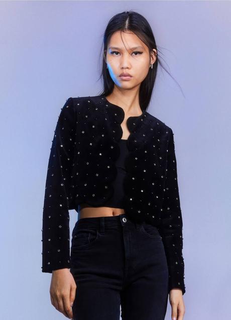 Imagen - Chaqueta de terciopelo con strass