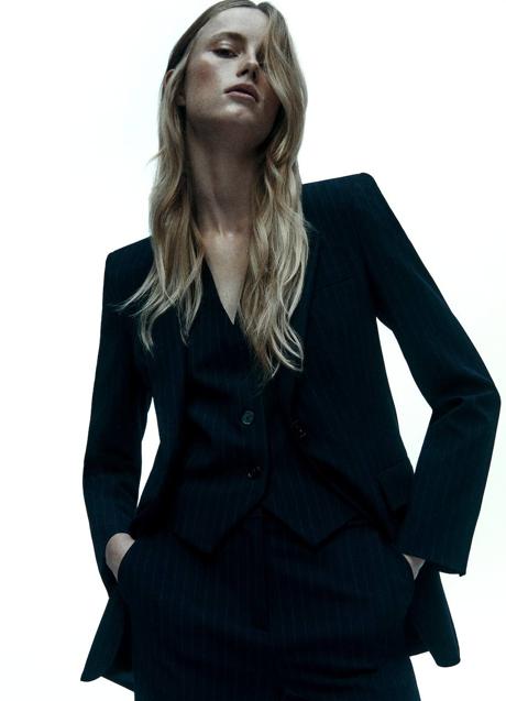 Imagen - Blazer y chaleco con raya diplomática