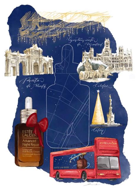 Imagen - Este año, del 17 al 20 de diciembre te puedes subir en el bus Estée Lauder Advanced Night REpairpara recorrer Madrid y descubrir sus historias más secretas.