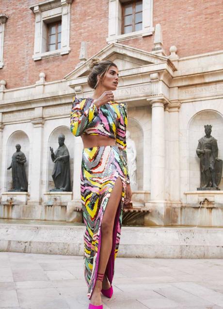 Imagen - Conjunto de falda larga y top de Hortensia Maeso.