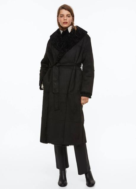 Imagen - Abrigo batín forrado color negro