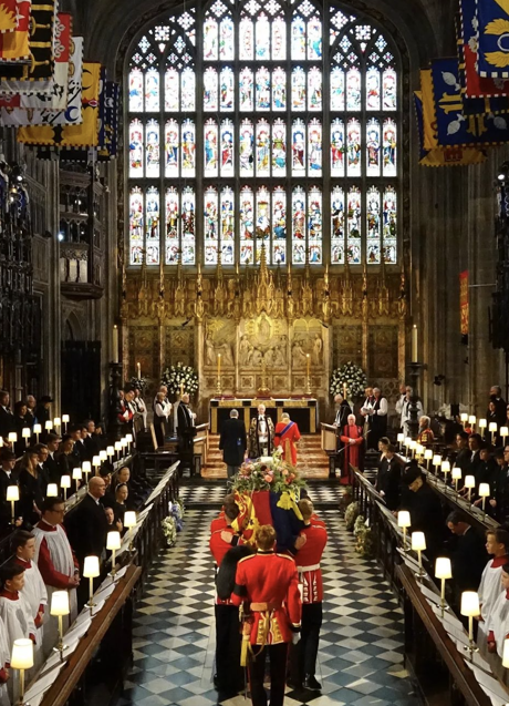 Imagen - La llegada del féretro de Isabel II a la abadía de Westminster, el pasado XXXXX. (Foto: @ROYALFAMILY)
