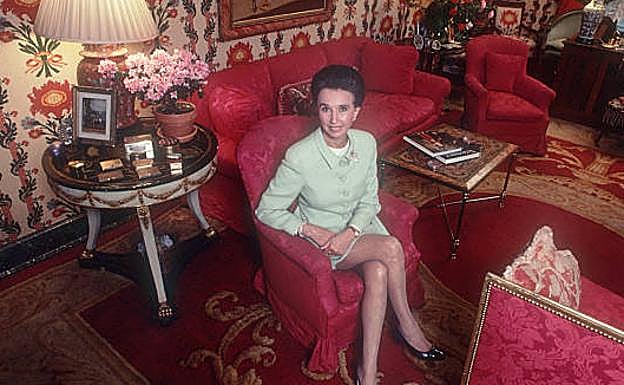 La condesa de Romanones, en la presentación en Nueva York de su primer libro, La espía que vestía de rojo