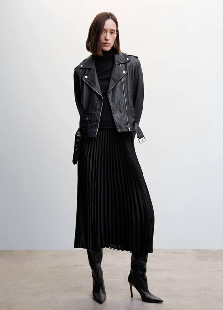 Imagen - Falda midi plisada en negro