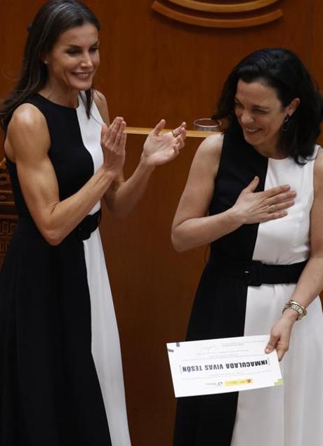 Imagen - La reina Letizia coincidió con un vestido de Mango. / GTRES