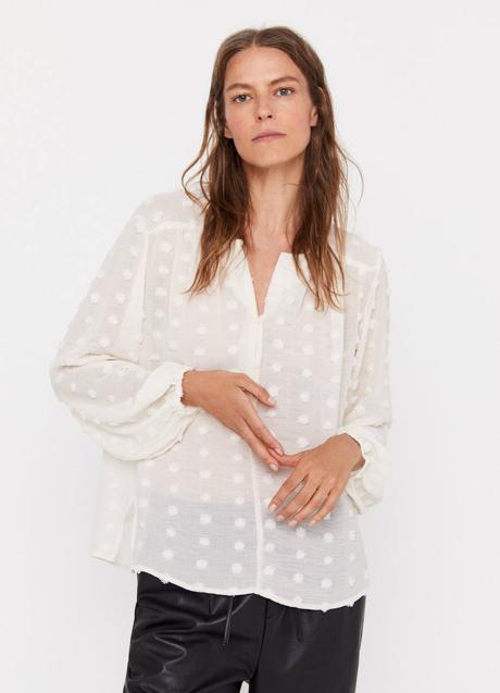Imagen - Blusa blanca de plumeti