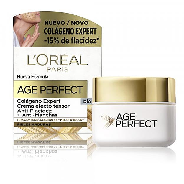 Age Perfect Colágeno Expert Crema Día Efecto Tensor de L'Oréal Paris.