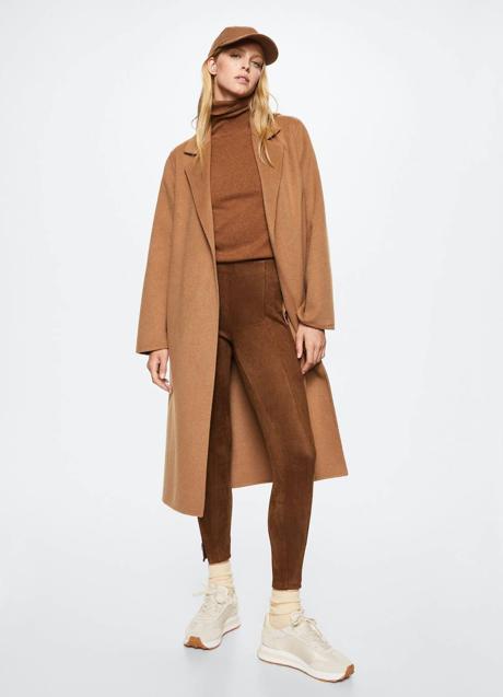 Imagen - Leggings de ante color marrón