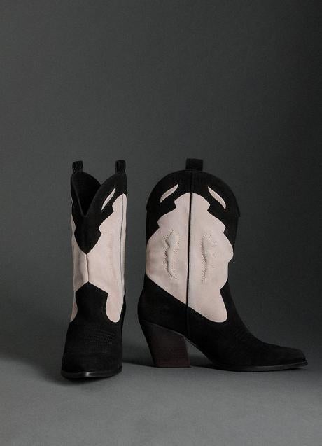 Imagen - Botines cowboy bicolor