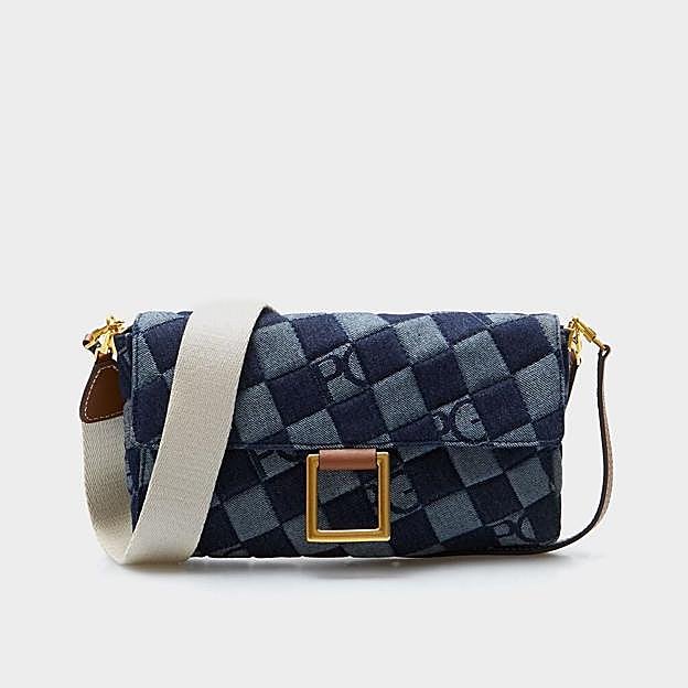 Bolso 'Soho' en denim en azul oscuro de Purifcación García.