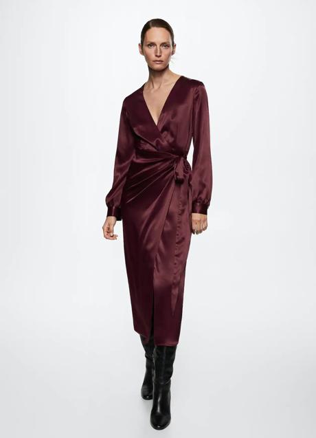 Imagen - Vestido con efecto satén de Mango. Foto: Mango.