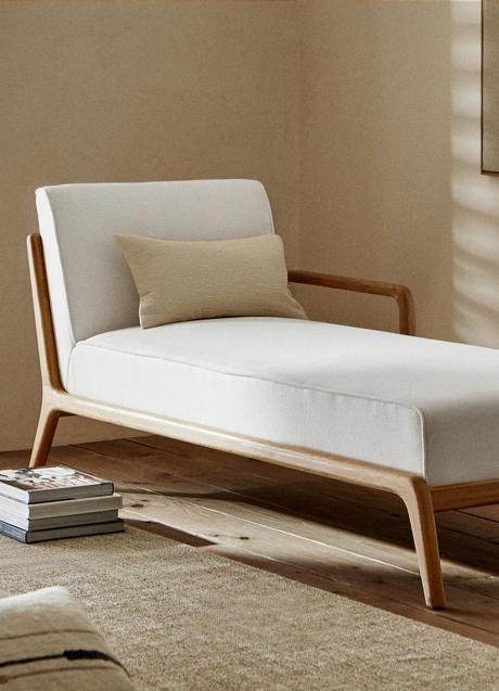 Imagen - Chaise Longe de roble y lino 