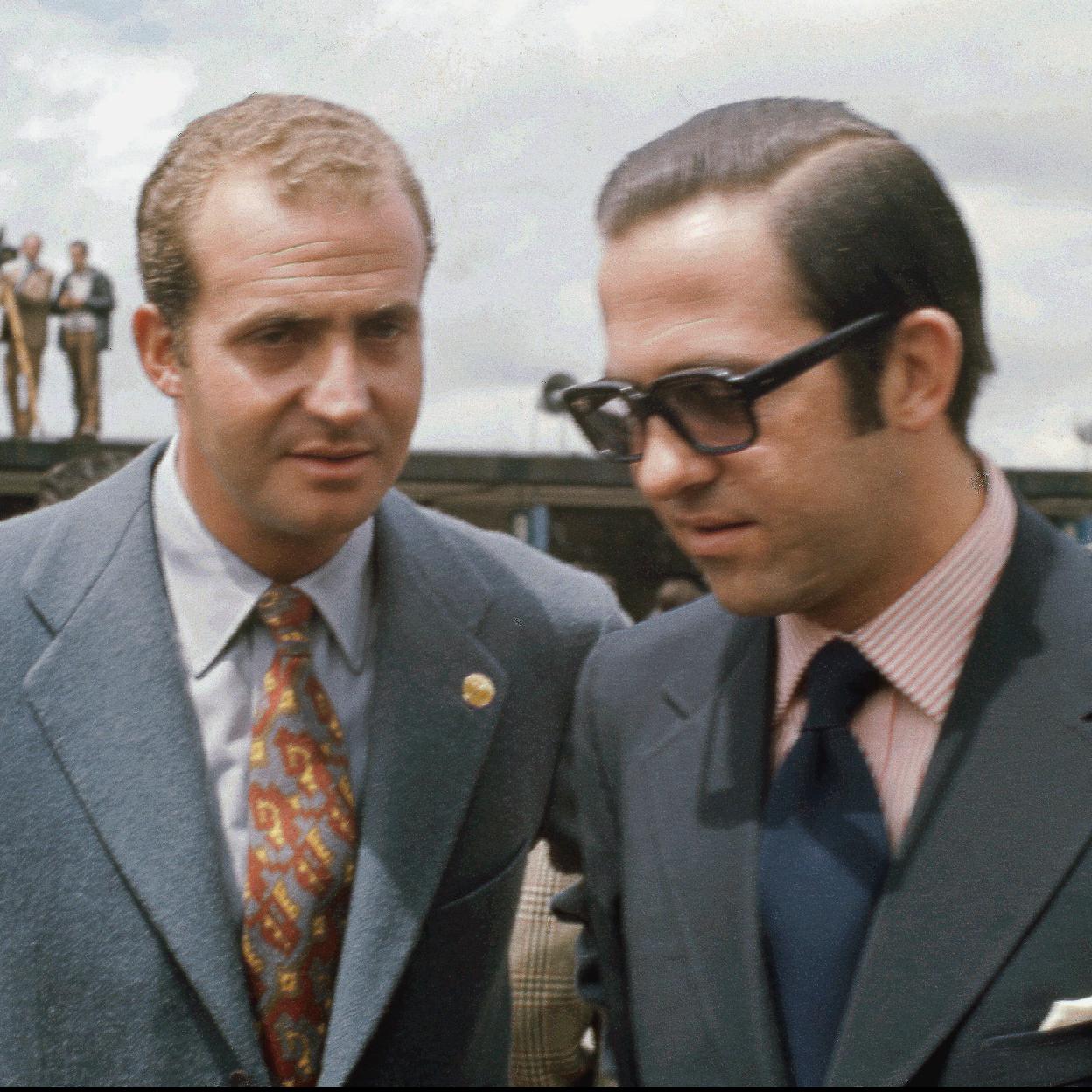 El rey Juan Carlos y su cuñado, el rey Constantino de Grecia