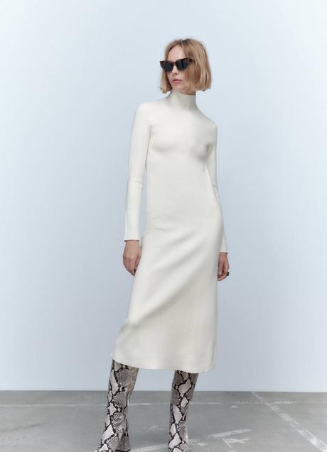 Imagen - Vestido de punto con cuello alto