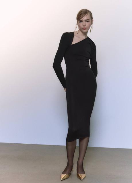 Imagen - Vestido de punto asimétrico