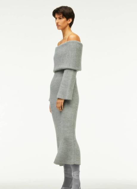 Imagen - Vestido de punto con cuello envolvente