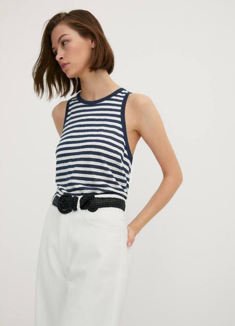 Imagen - Camiseta a rayas de lino