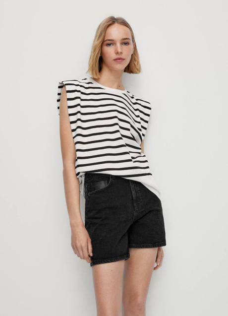 Imagen - Camiseta de rayas con hombreras
