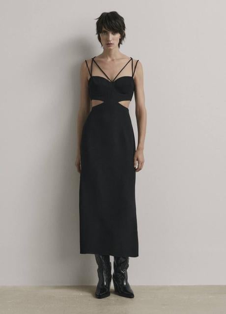 Imagen - Vestido de Massimo Dutti con los tirantes finos y cruzados. / Massimo Dutti