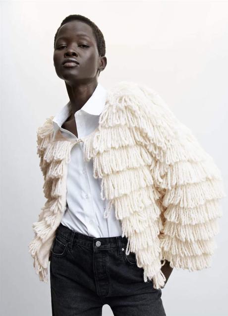 Imagen - Chaqueta flecos de Mango. Foto: Mango.