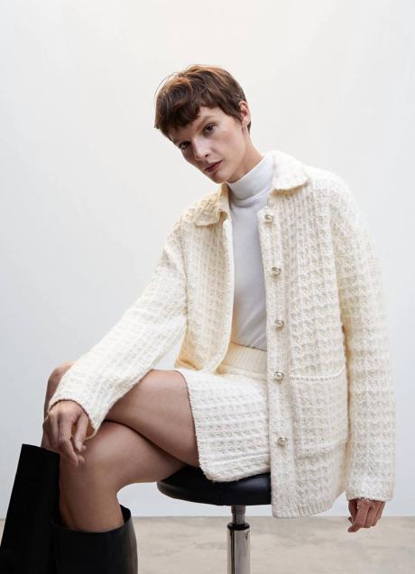 Imagen - Chaqueta de punto con botones perla