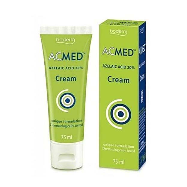 Imagen principal - 1. Acmed Cream. 2. Paula's Choice BOOST 10% Ácido Azelaico. 3. Sérum facial iluminador con 10% ácido azeláico de Revox