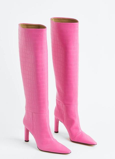 Imagen - Botas altas de tacón rosa