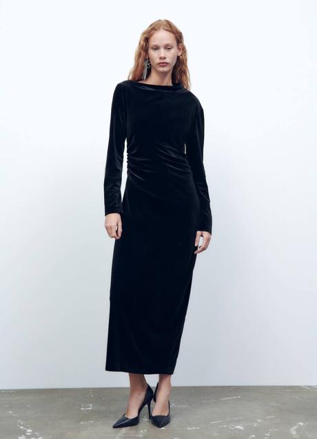 Imagen - Vestido negro de terciopelo