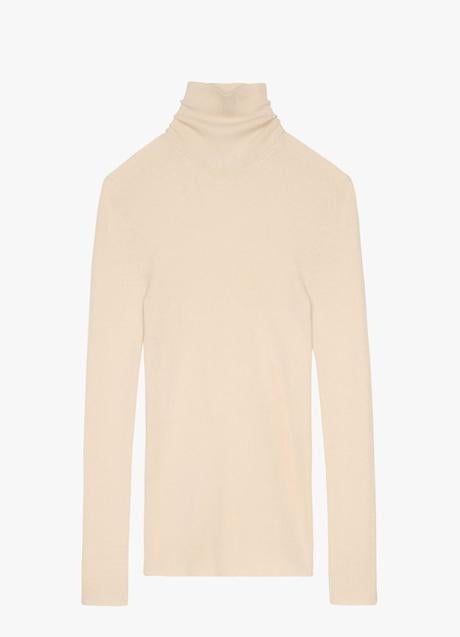 Imagen - Jersey de cuello alto en color rosa palo de Zara. Foto: Zara.