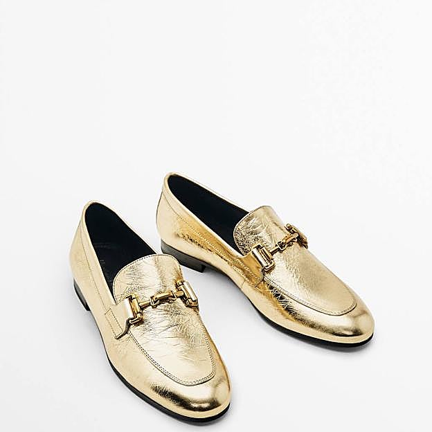Mocasines metalizados