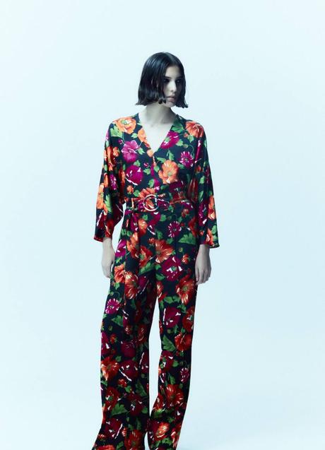 Imagen - Conjunto de pantalón y blusa con floral print