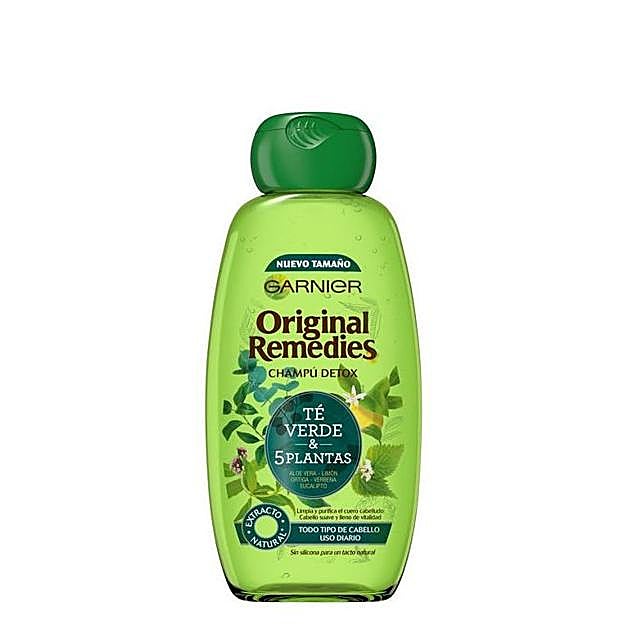 Original Remedies Champú Detox Té Verde & 5 Plantas de Garnier