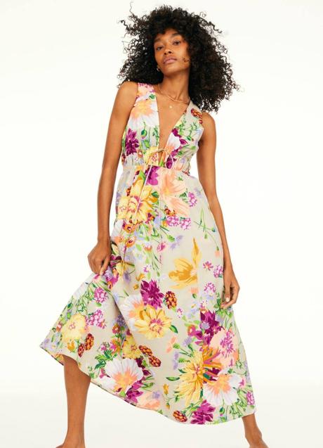 Imagen - Vestido midi con maxi estampado de flores