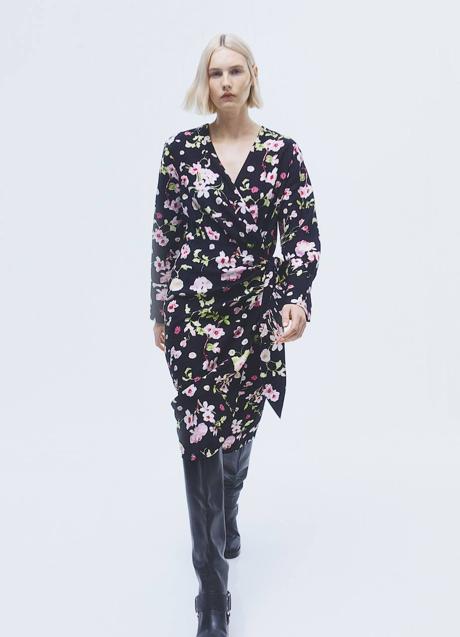 Imagen - Vestido midi cruzado con print de flores