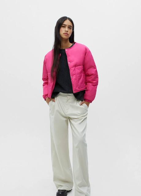 Imagen - Abrigo corto acolchado en fucsia