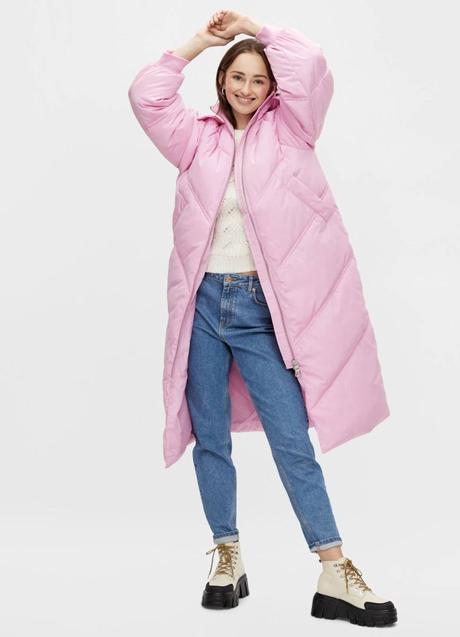 Imagen - Anorak largo color rosa
