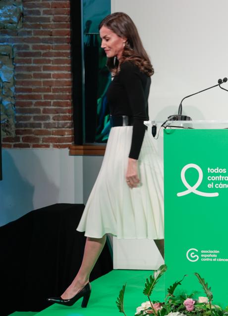 Imagen - La reina Letizia con una falda plisada. / GTRES