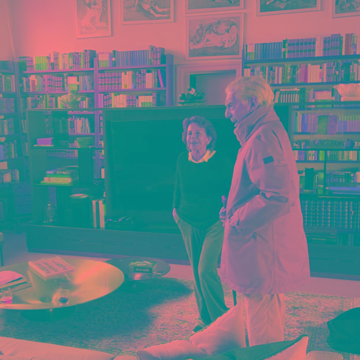 Mario Vargas Llosa y su ex esposa, Patricia Llosa, se encontraron el pasado verano en su casa de Lia (Perú). Aún no se había producido la ruptura con Isabel Preysler. 