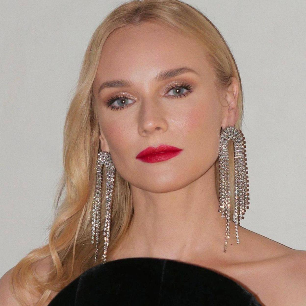 Presume de la mirada radiante y joven de Diana Kruger con estos contornos de ojos