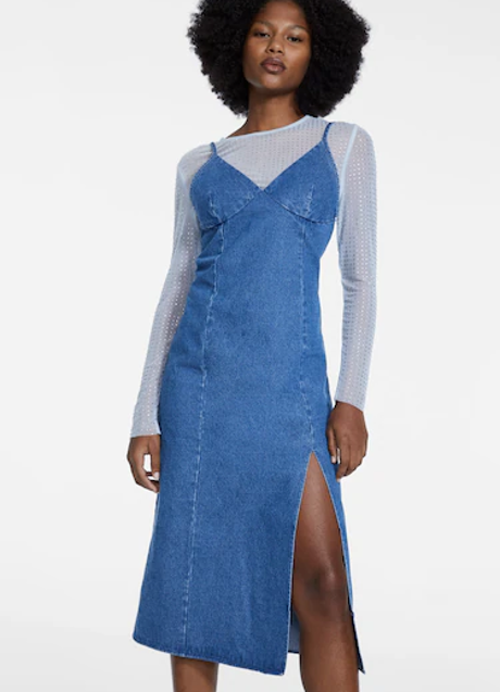 Imagen - El vestido vaqueros de Stradivarius.