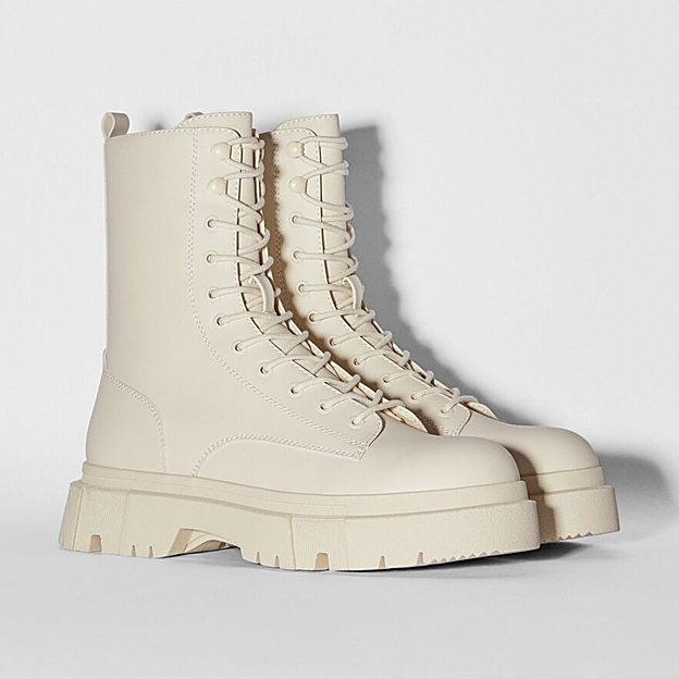 Las botas de Bershka.