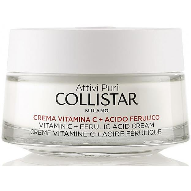 Crema con vitamina C y ácido ferúlico de Collistar .