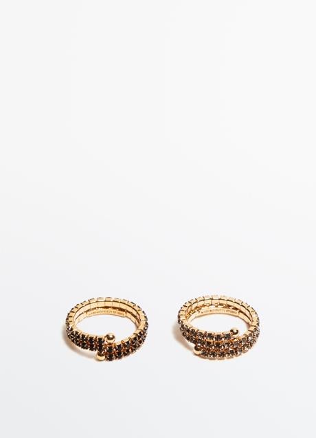 Imagen - Pack de dos anillos con piedras de Massimo Dutti (29,99 euros)