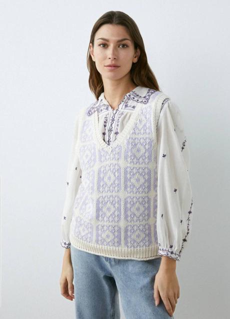 Imagen - Chaleco de punto crochet retro