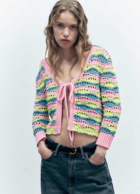 Imagen - Cárdigan de rayas con colores