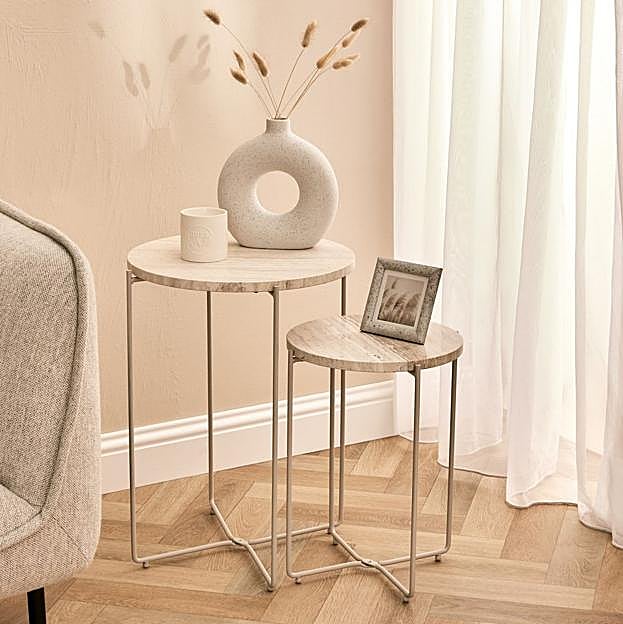 Mesas nido de Primark Home, 50 euros.