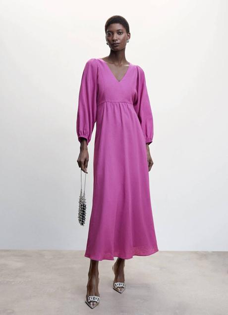 Imagen - Vestido midi morado