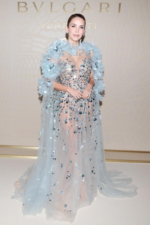 Rosanna Zanetti destacó en la velada gracias a este vestido de Elie Saab y zapatos de Louboutin.