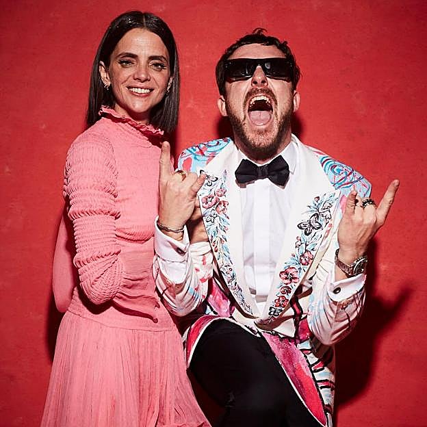 Aldo Comas y Macarena Gómez en los Goya 2023. 